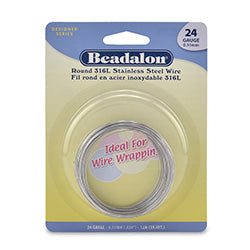 316L Stainless Steel Wrapping Wire, Round, 24 gauge (.020 in, .51 mm), 12 m (39.4 ft)