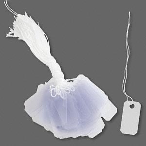 Tag PVC And String White And Transparent Frosted lear