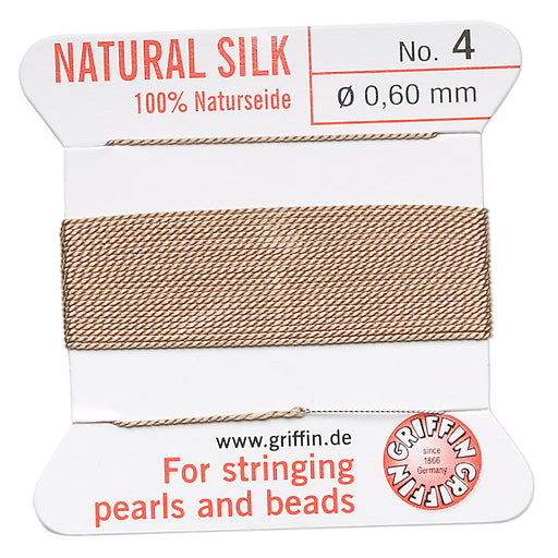 Thread silk beige size #4