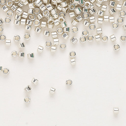 Seed Bead Delica® Opaque Galvanized Silver